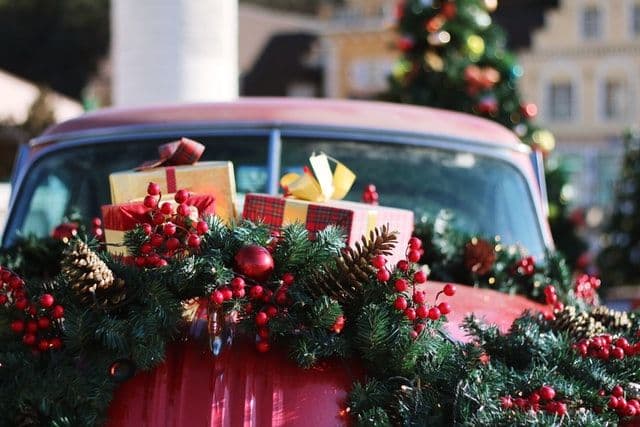 Lieferdienste im Weihnachtsgeschäft